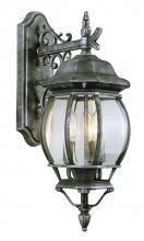  4054 WH - Francisco 3-Light Outdoor Beveled Glass Armed Wall Lantern